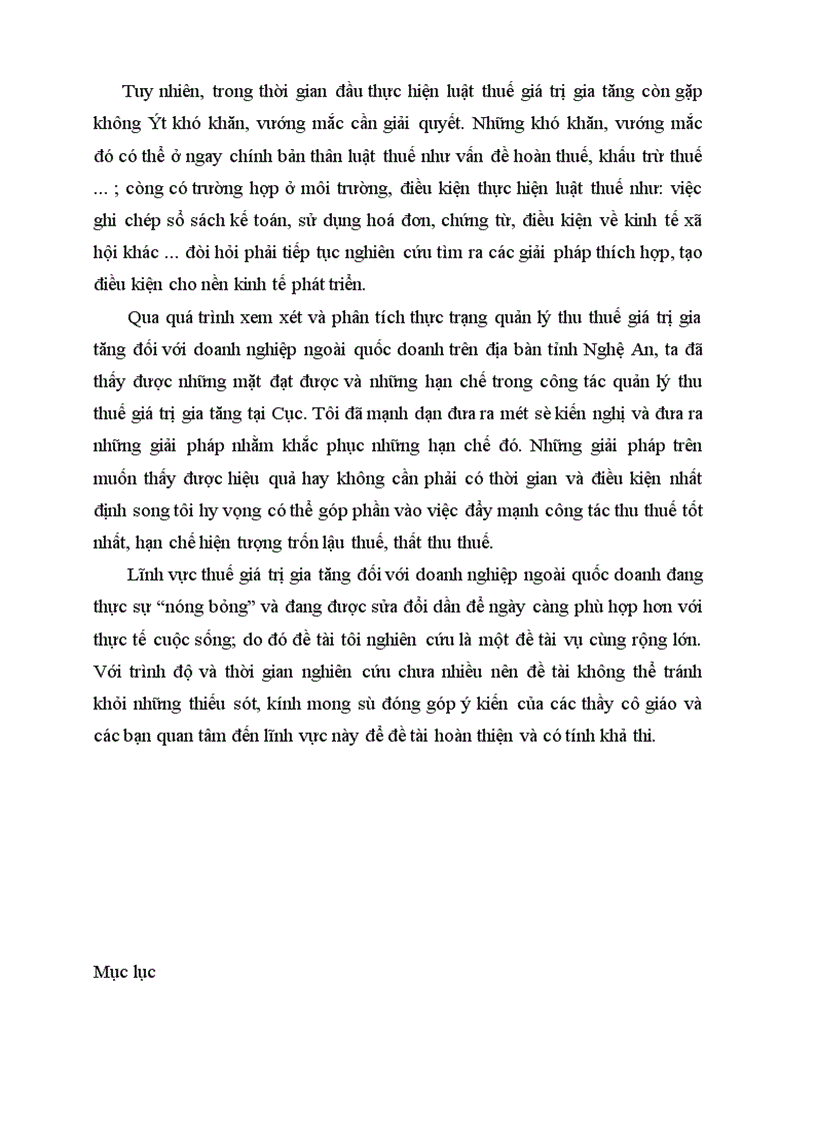 image for page Một số giải pháp tăng cường quản lý thu thuế giá trị gia tăng đối với doanh nghiệp ngoài quốc doanh trên địa bàn tỉnh Nghệ An 1