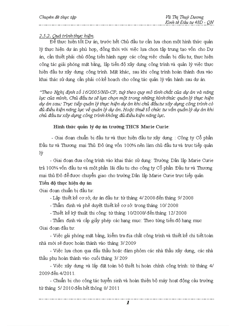 image for page Hoàn thiện công tác lập dự án đầu tư tại Công ty cổ phần Đầu tư và Thương mại Thủ Đô 1
