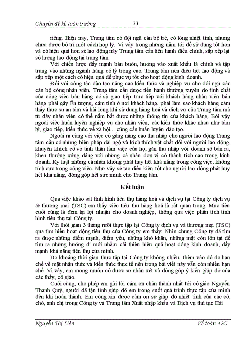 image for page Hoàn thiện kế toán lưu chuyển hàng hoá Xuất khẩu và Kết quả tiêu thụ hàng Xuất khẩu tại Công ty Dịch vụ Thương mại TSC 1