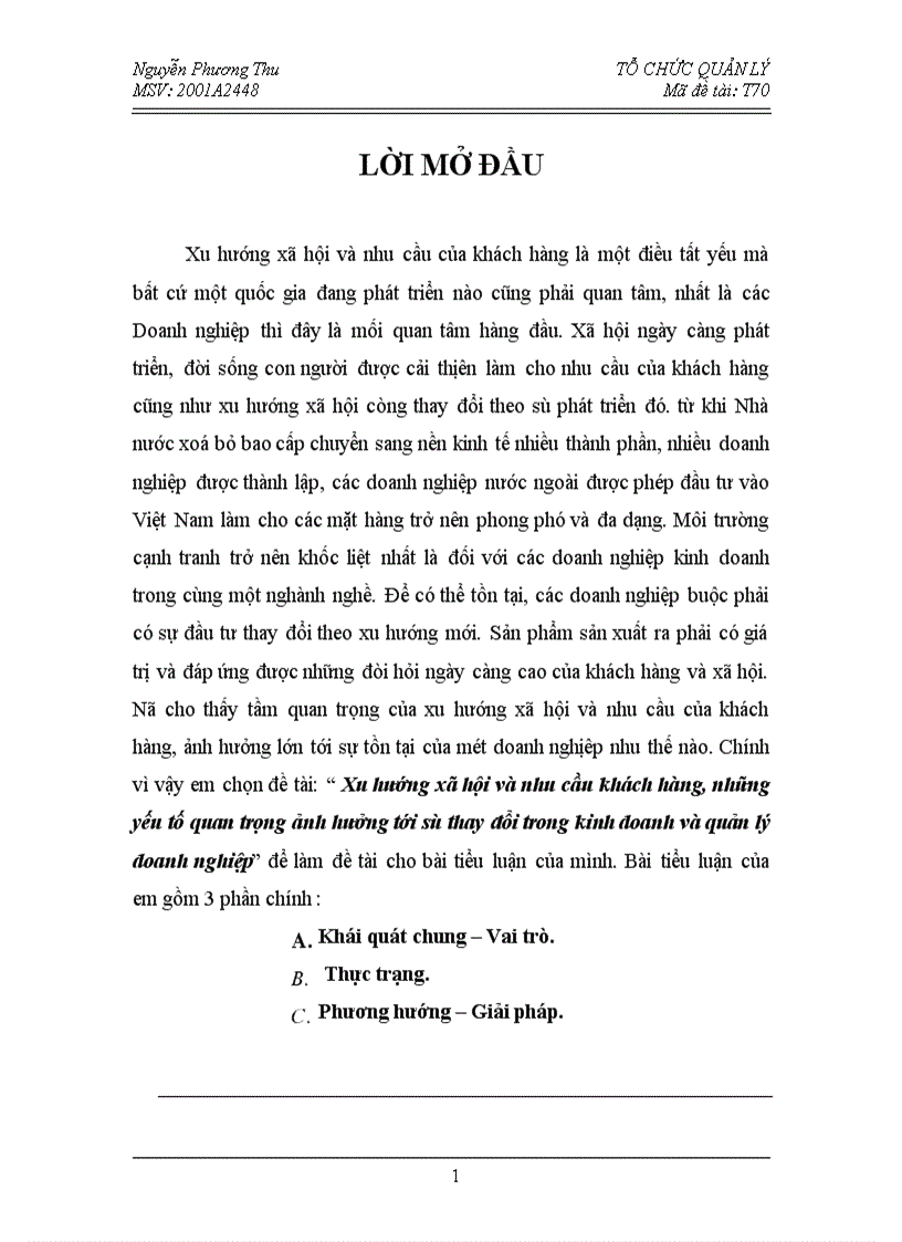 image for page Xu hướng xã hội và nhu cầu khách hàng những yếu tố quan trọng ảnh hưởng tới sự thay đổi trong kinh doanh và quản lý doanh nghiệp