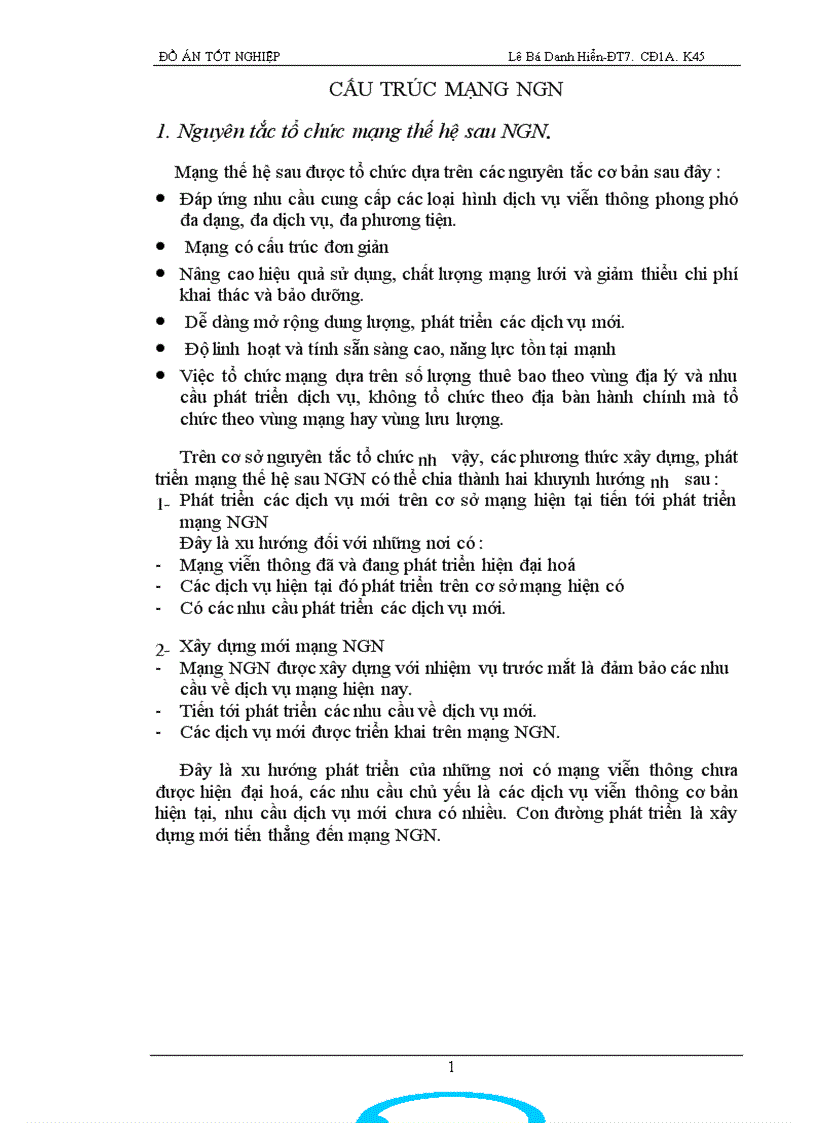 image for page Soft Switch trong NGN