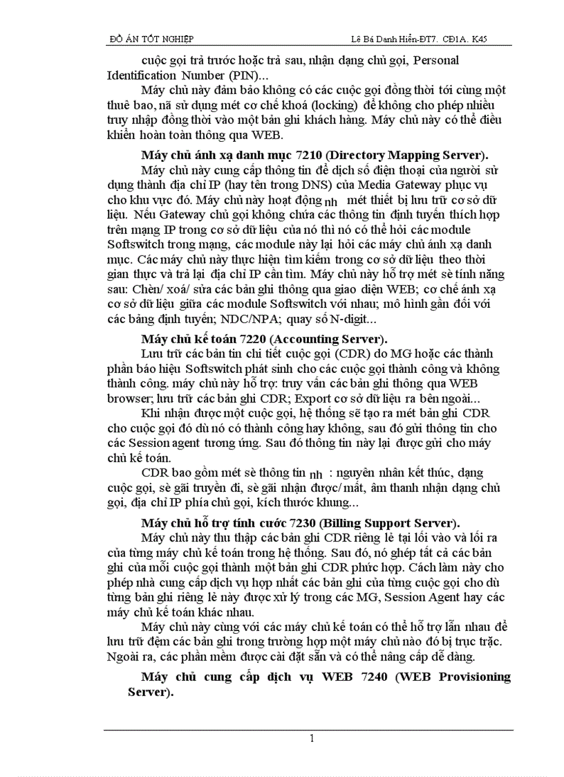 image for page Soft Switch trong NGN