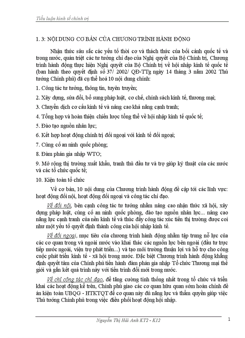 image for page Những cơ hội và thách thức trong tiến trình hội nhập kinh tế quốc tế của Việt Nam và mỗi liên hệ đến ngân hàng thương mại Việt Nam trong nên kinh tế thị truờng định hướng xã hội chủ nghĩa