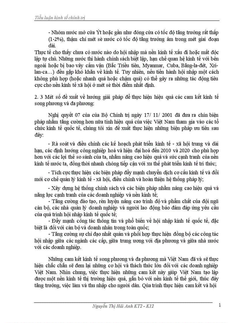 image for page Những cơ hội và thách thức trong tiến trình hội nhập kinh tế quốc tế của Việt Nam và mỗi liên hệ đến ngân hàng thương mại Việt Nam trong nên kinh tế thị truờng định hướng xã hội chủ nghĩa
