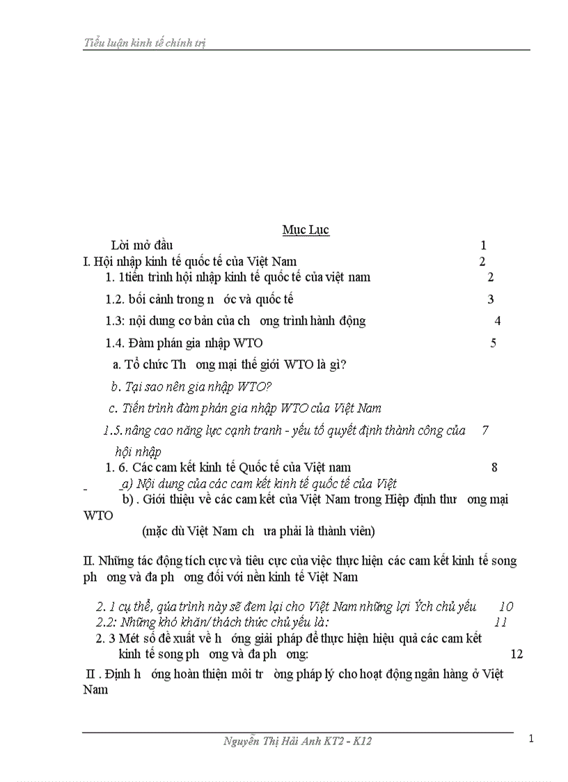 image for page Những cơ hội và thách thức trong tiến trình hội nhập kinh tế quốc tế của Việt Nam và mỗi liên hệ đến ngân hàng thương mại Việt Nam trong nên kinh tế thị truờng định hướng xã hội chủ nghĩa