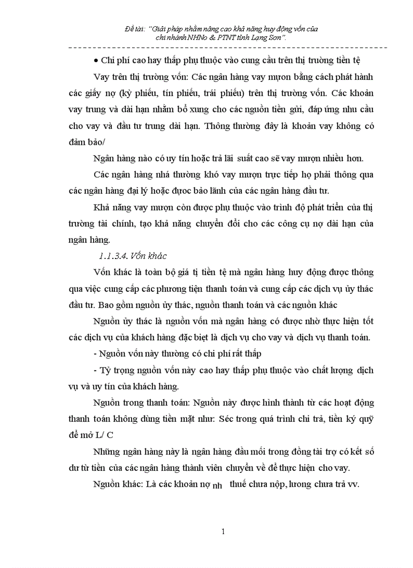 image for page Giải pháp nhằm nâng cao hiệu quả huy động vốn tại chi nhánh NHNo PTNT Tỉnh Lạng Sơn 1