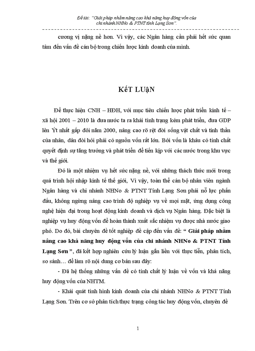 image for page Giải pháp nhằm nâng cao hiệu quả huy động vốn tại chi nhánh NHNo PTNT Tỉnh Lạng Sơn 1