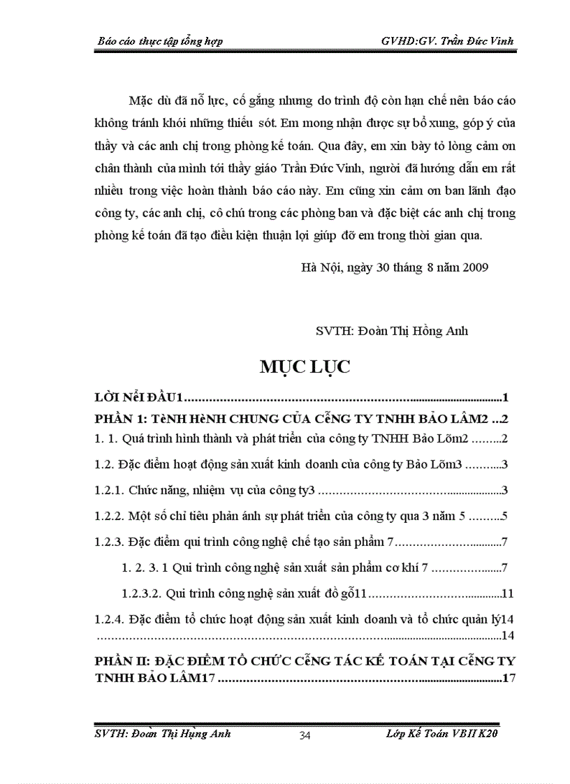 image for page Đánh giá về tình hình tổ chức hạch toán kế toán tại công ty TNHH Bảo Lâm