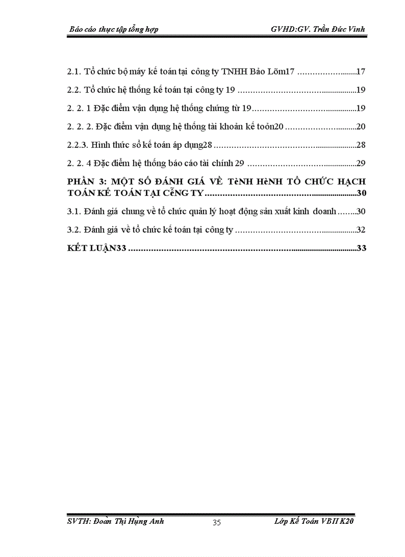 image for page Đánh giá về tình hình tổ chức hạch toán kế toán tại công ty TNHH Bảo Lâm