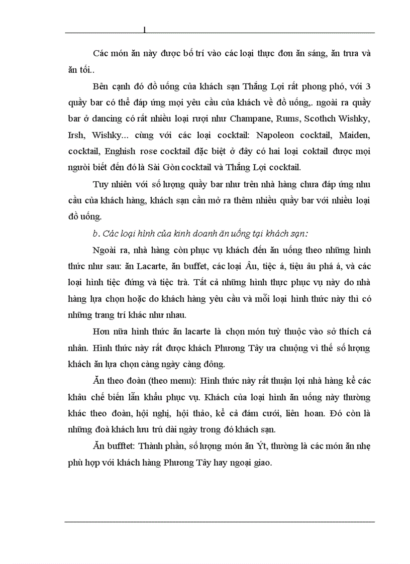 image for page Một số giải pháp nâng cao hiệu quả kinh doanh dịch vụ ăn uống tại khách sạn Thắng Lợi