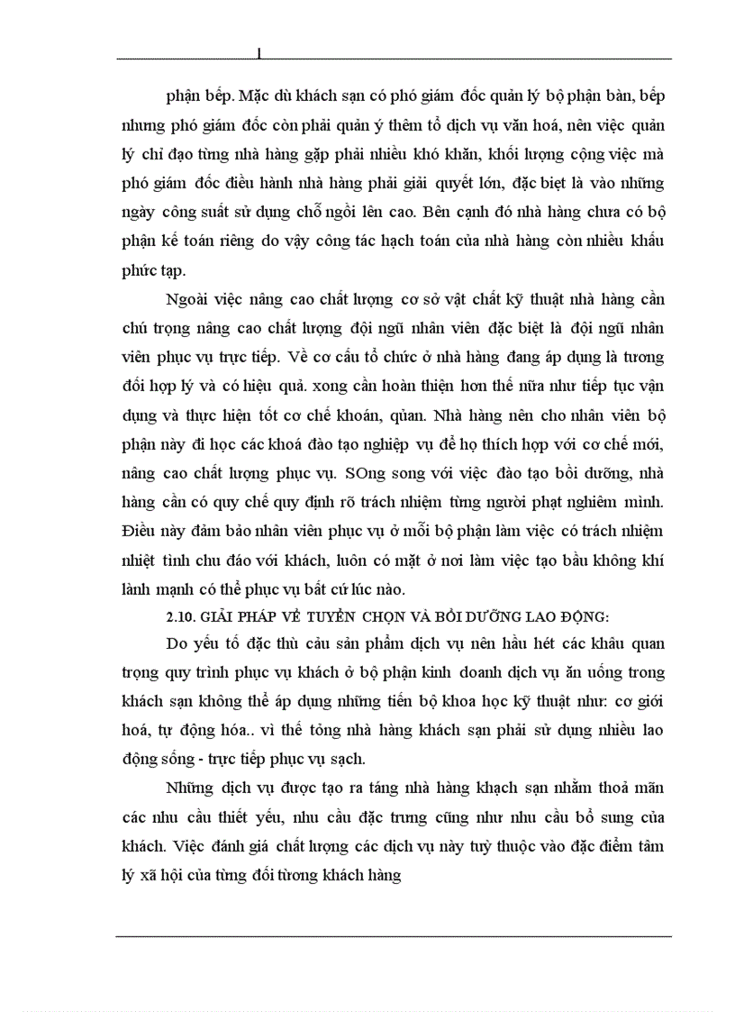 image for page Một số giải pháp nâng cao hiệu quả kinh doanh dịch vụ ăn uống tại khách sạn Thắng Lợi