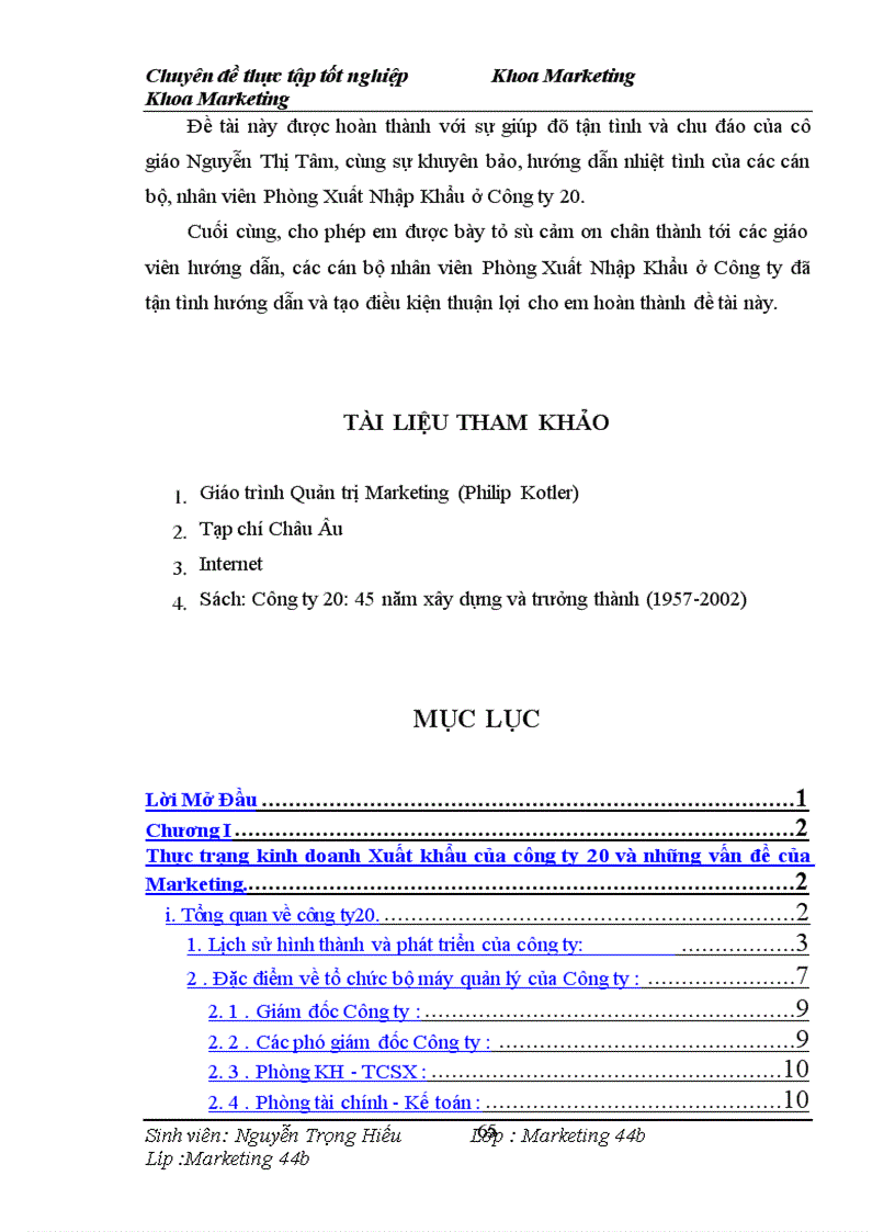 image for page Ứng dụng Marketing mix trong kinh doanh Xuất Khẩu của công ty 20 1