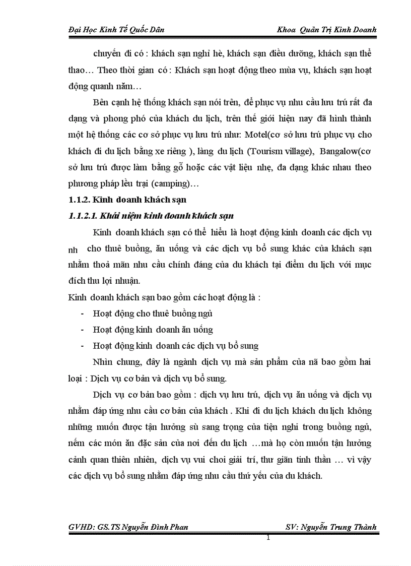 image for page Thực trạng và giải pháp chủ yếu nhằm nâng cao chất lượng phục vụ trong kinh doanh khách sạn tại Công ty TNHH HOA MAI Khách sạn FLOWER GARDE 1
