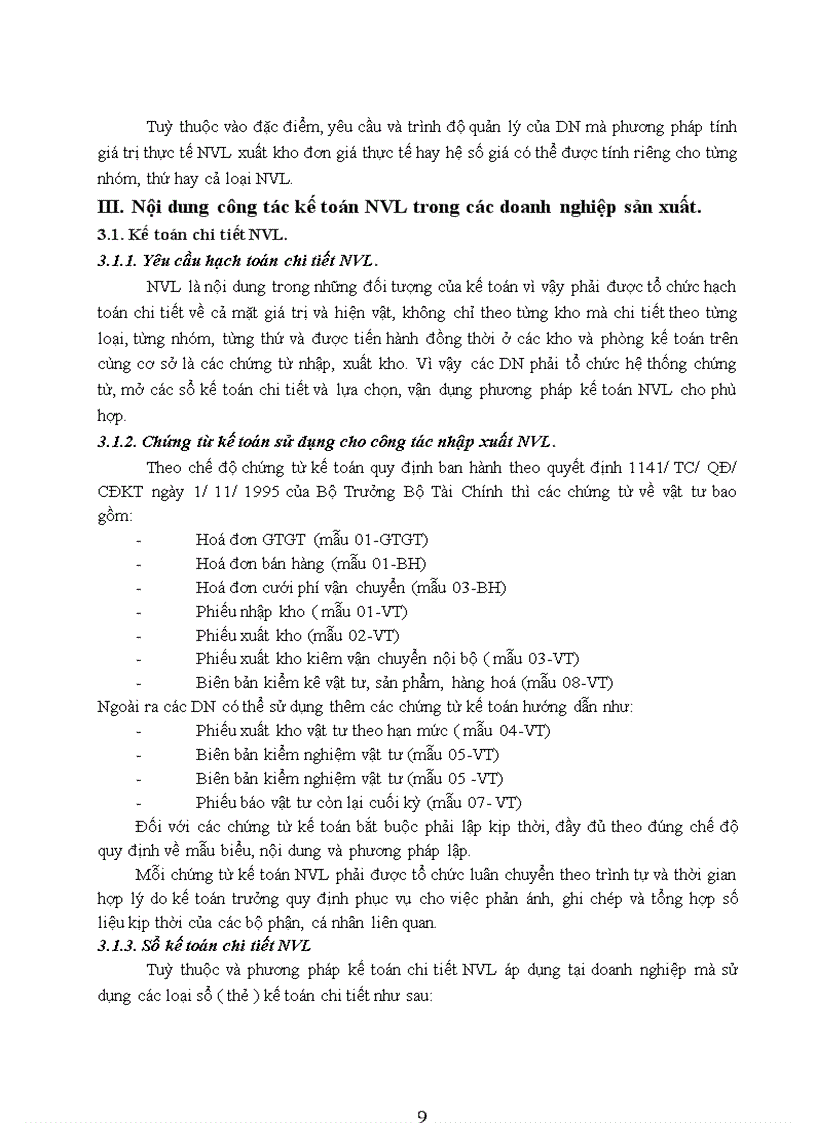 image for page Những vấn đề lý luận chung về kế toán nguyên vật liệu trong các doanh nghiệp sản xuất