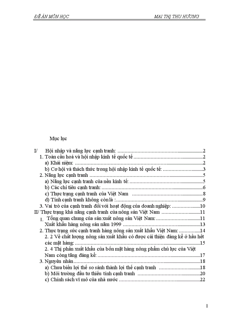 image for page Biện pháp nâng cao khả năng cạnh tranh của nông sản Việt Nam trong quá trình hội nhập 1
