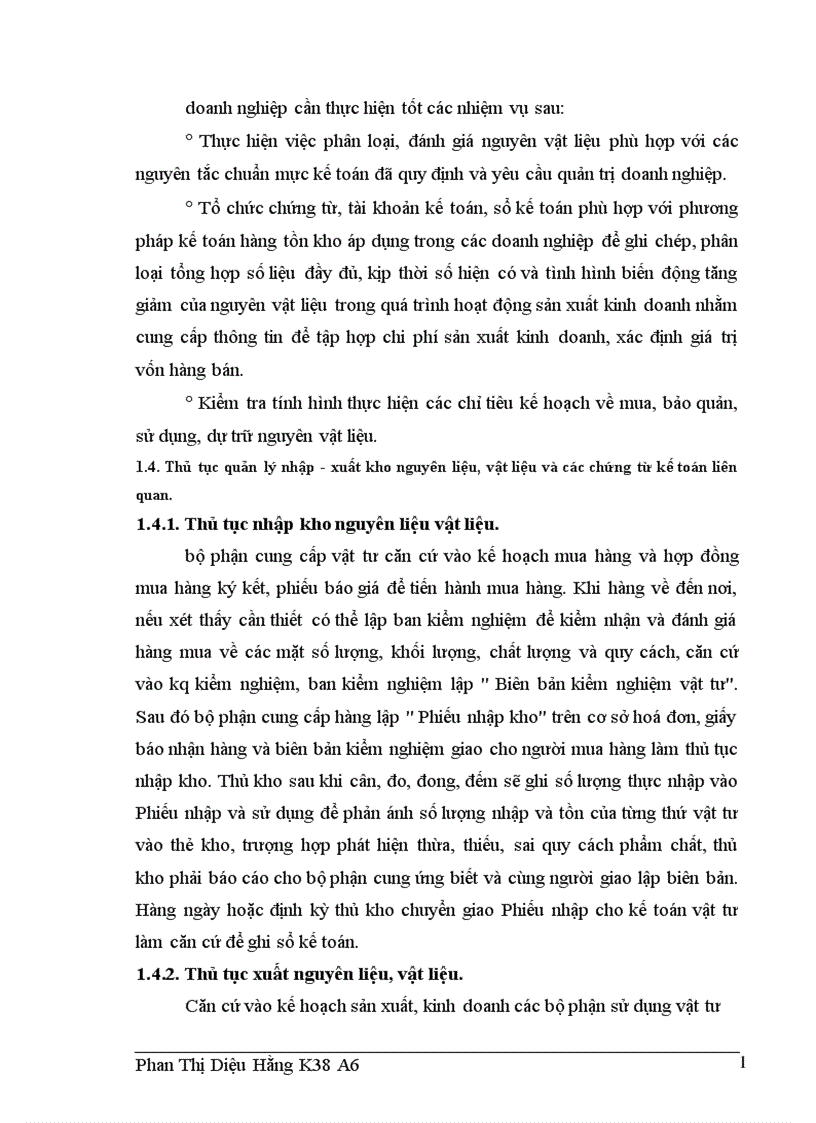 image for page Công tác kế toán nguyên vật liệu tại Công ty Rượu Hà Nội 1