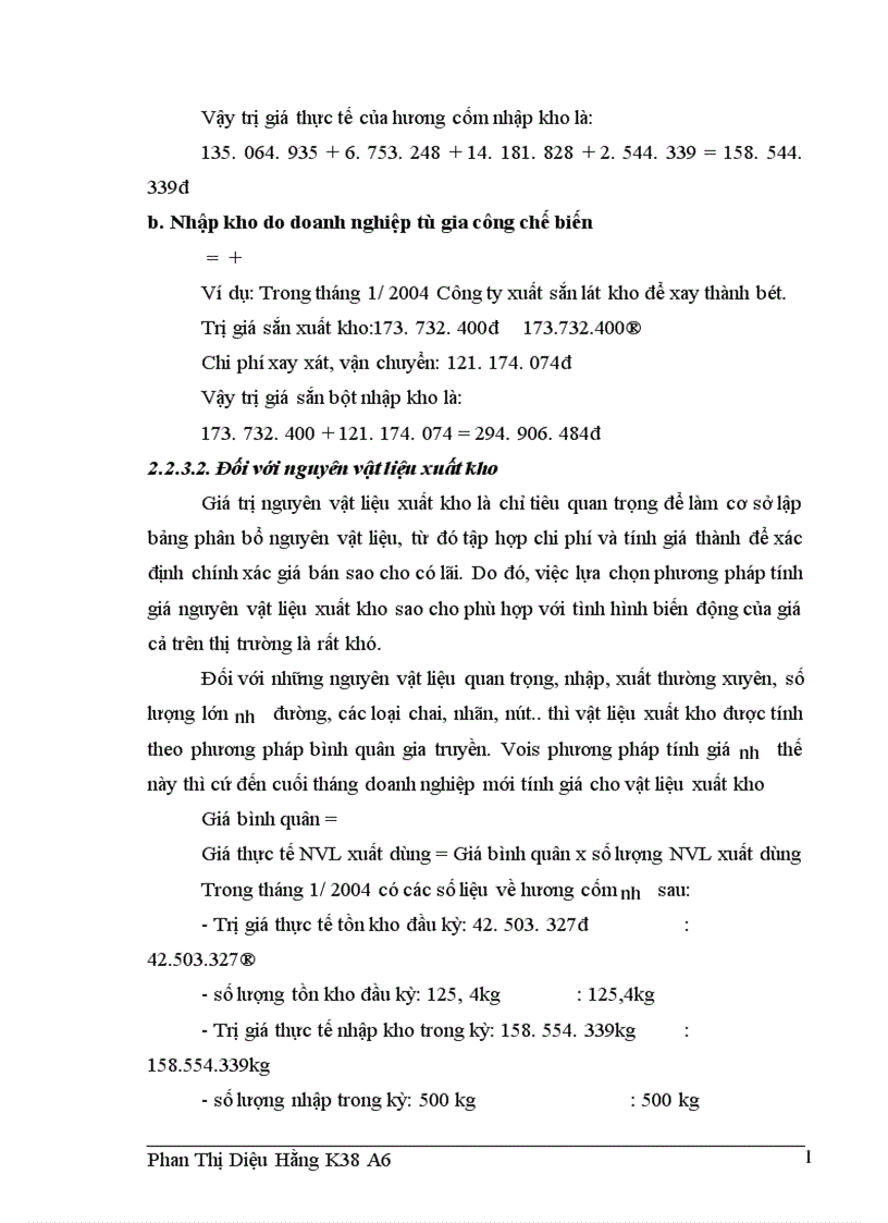 image for page Công tác kế toán nguyên vật liệu tại Công ty Rượu Hà Nội 1