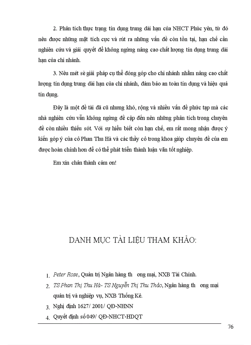 image for page Một số giải pháp nâng cao chất lượng tín dụng trung dài hạn tại Ngân hàng Công thương Phúc Yên 1