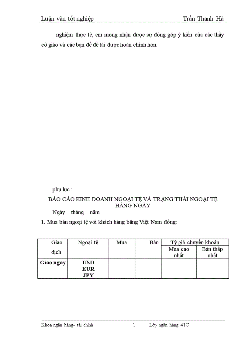image for page Giải pháp mở rộng hoạt động kinh doanh ngoại tệ tại Sở giao dịch NHNo và PTNT Việt Nam 1
