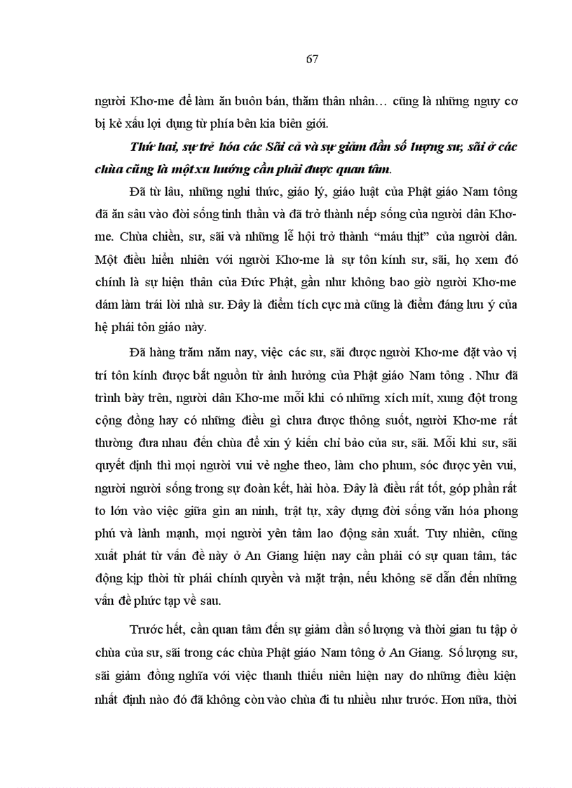 image for page Phật giáo Nam Tông và ảnh hưởng của nó đối với đời sống tinh thần người Khơ me ở An Giang hiện nay 1