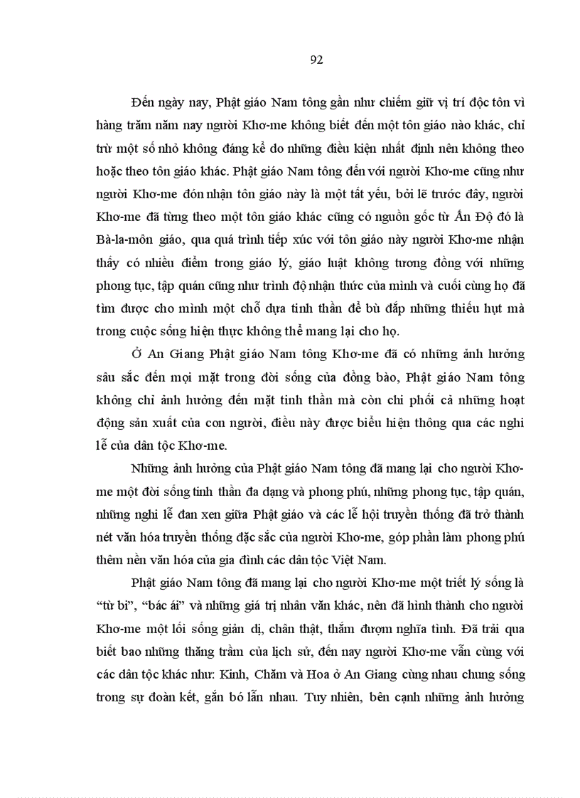 image for page Phật giáo Nam Tông và ảnh hưởng của nó đối với đời sống tinh thần người Khơ me ở An Giang hiện nay 1