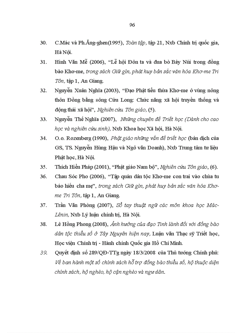 image for page Phật giáo Nam Tông và ảnh hưởng của nó đối với đời sống tinh thần người Khơ me ở An Giang hiện nay 1