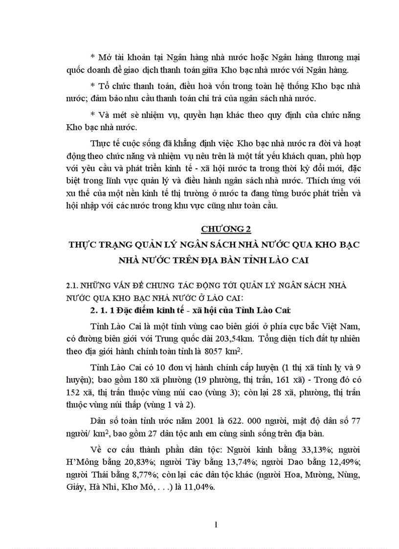 image for page Quản lý ngân sách nhà nước qua hệ thống Kho bạc nhà nước ở Lào Cai