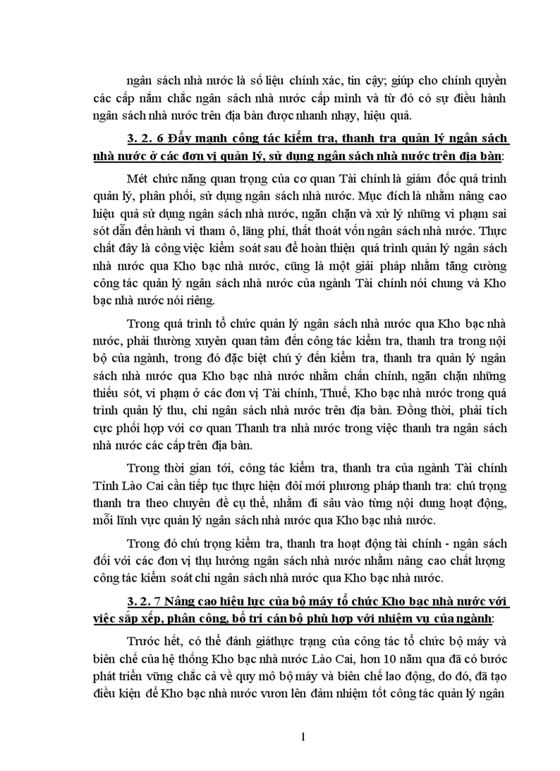 image for page Quản lý ngân sách nhà nước qua hệ thống Kho bạc nhà nước ở Lào Cai