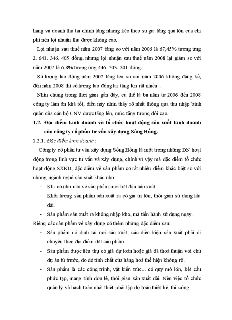 image for page Đặc diểm tổ chức hạnh toán kế toán tại công ty cổ phần tư vấn xây dựng Sông Hồng