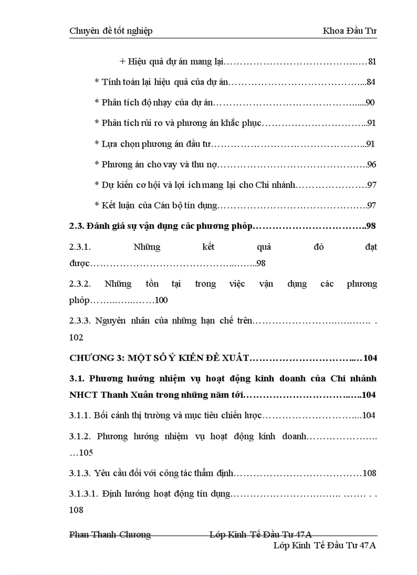 image for page Các phương pháp chủ yếu được áp dụng trong thẩm định tài chính dự án đầu tư tại Chi nhánh Ngân hàng Công Thương Thanh Xuân Thực trạng và một số ý kiến đề xuất 1