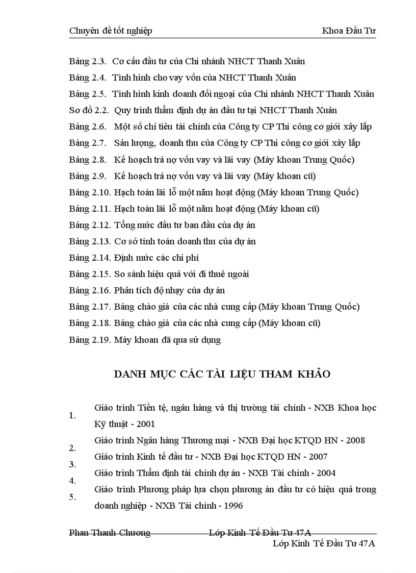 image for page Các phương pháp chủ yếu được áp dụng trong thẩm định tài chính dự án đầu tư tại Chi nhánh Ngân hàng Công Thương Thanh Xuân Thực trạng và một số ý kiến đề xuất 1