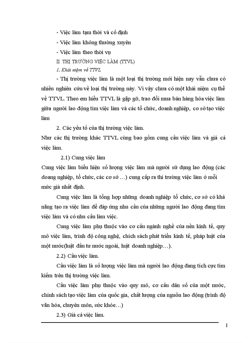 Những giải pháp khắc phục và phát triển TTVL và TTLĐ ở Việt Nam 1