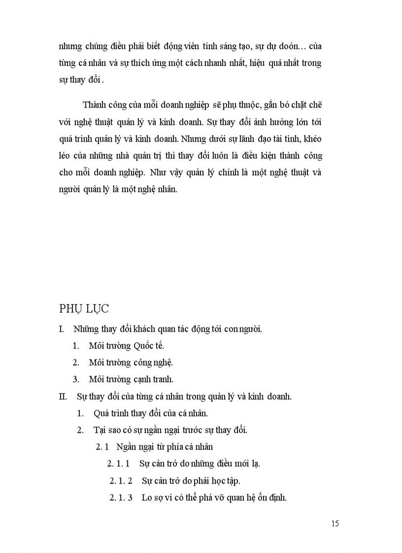 image for page Ảnh hưởng của sự thay đổi ở từng cá nhân đến sự thay đổi trong quản lý và kinh doanh của doanh nghiệp