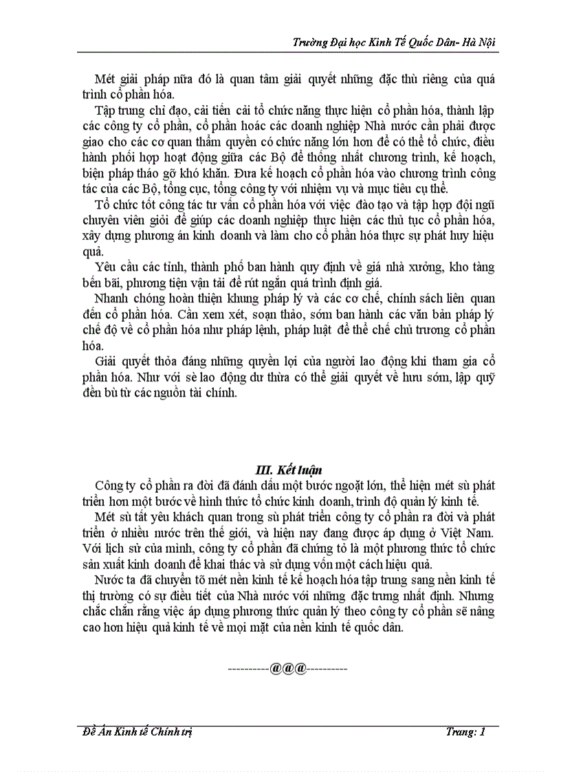 image for page Công ty cổ phần và vai trò của nó trong phát triển kinh tế ở nước ta hiện nay 1