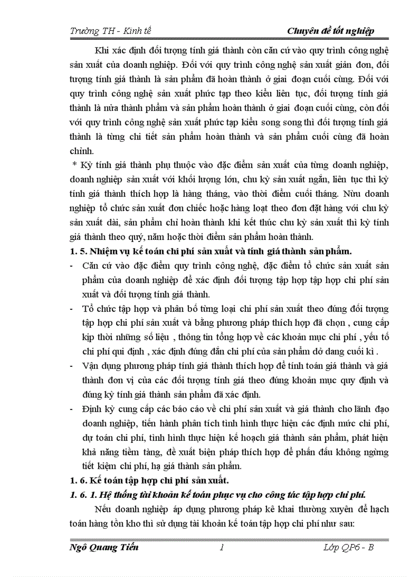 image for page Tổ chức công tác kế toán tập hợp chi phí sản xuất và tính giá thành sản phẩm 1