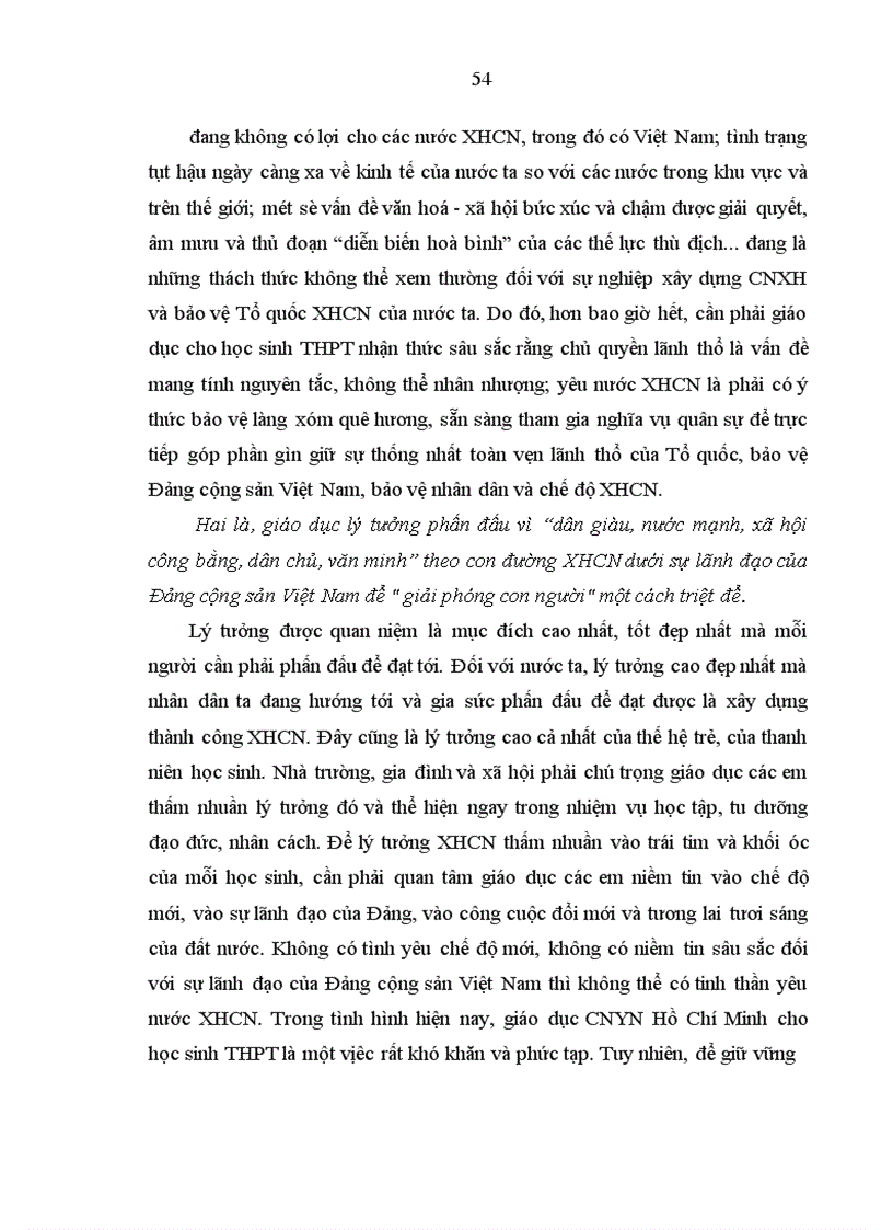 image for page Giáo dục chủ nghĩa yêu nước Hồ Chí Minh cho học sinh trung học phổ thông tỉnh Bắc Ninh trong thời kỳ đẩy mạnh công nghiệp hoá hiện đại hoá đất nước