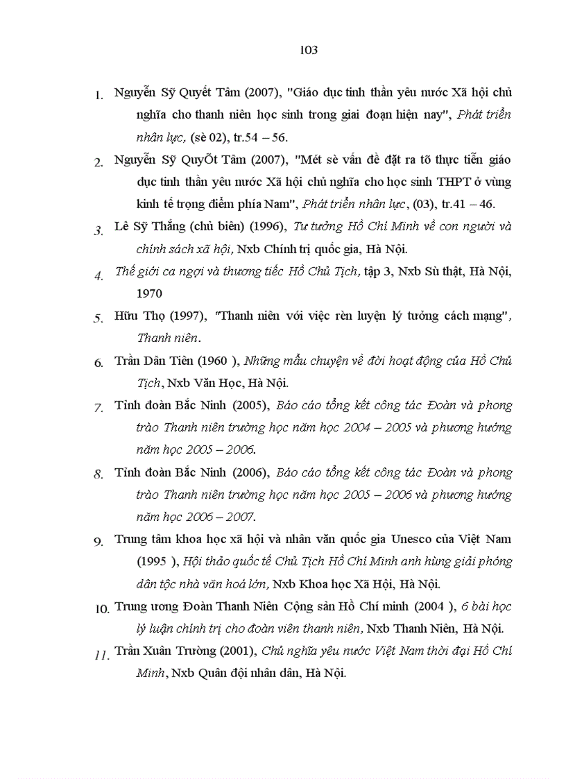 image for page Giáo dục chủ nghĩa yêu nước Hồ Chí Minh cho học sinh trung học phổ thông tỉnh Bắc Ninh trong thời kỳ đẩy mạnh công nghiệp hoá hiện đại hoá đất nước