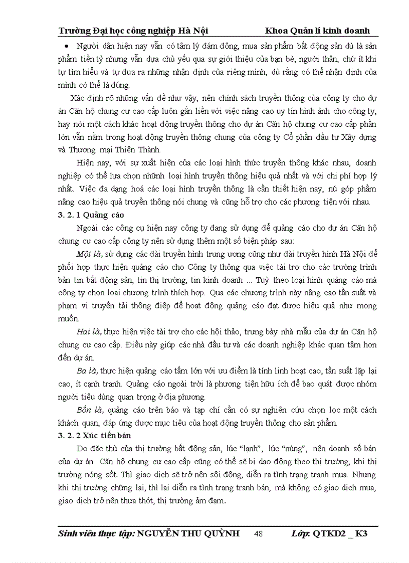 image for page Giải pháp truyền thông marketing cho sản phẩm căn hộ chung cư cao cấp của công ty cổ phần đầu tư Xây dựng và thương mại Thiên Thành