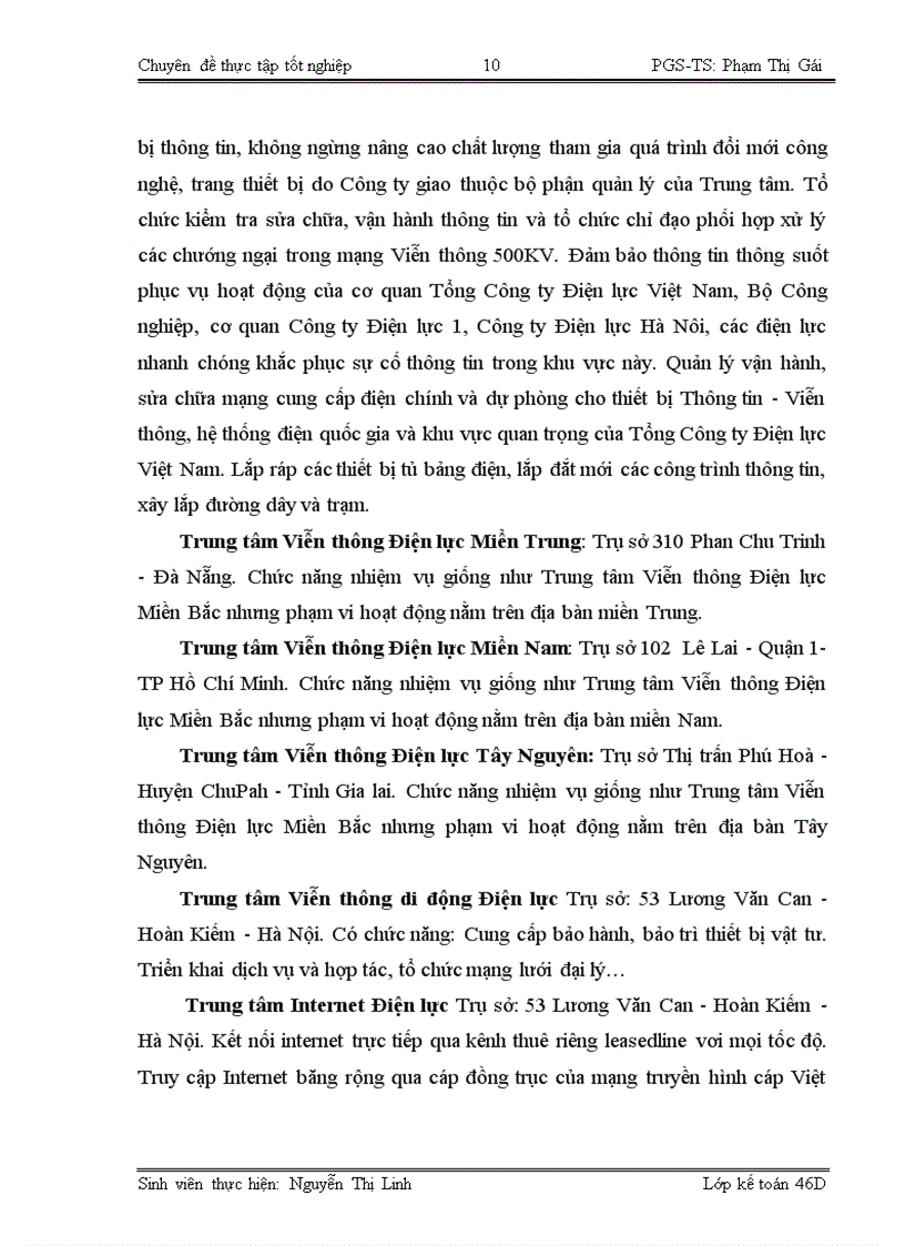 image for page Hoàn thiện kế toán doanh thu chi phí xác định kết quả kinh doanh dịch vụ Viễn thông tại Công ty Thông tin Viễn thông Điện lực 1