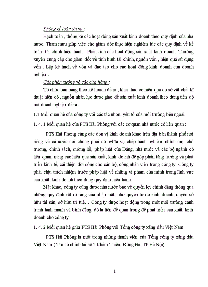 image for page tình hình tổ chức quản lý hoạt động sản xuất kinh doanh của công ty cổ phần vận tải và dịch vụ petrolimex hải phòng