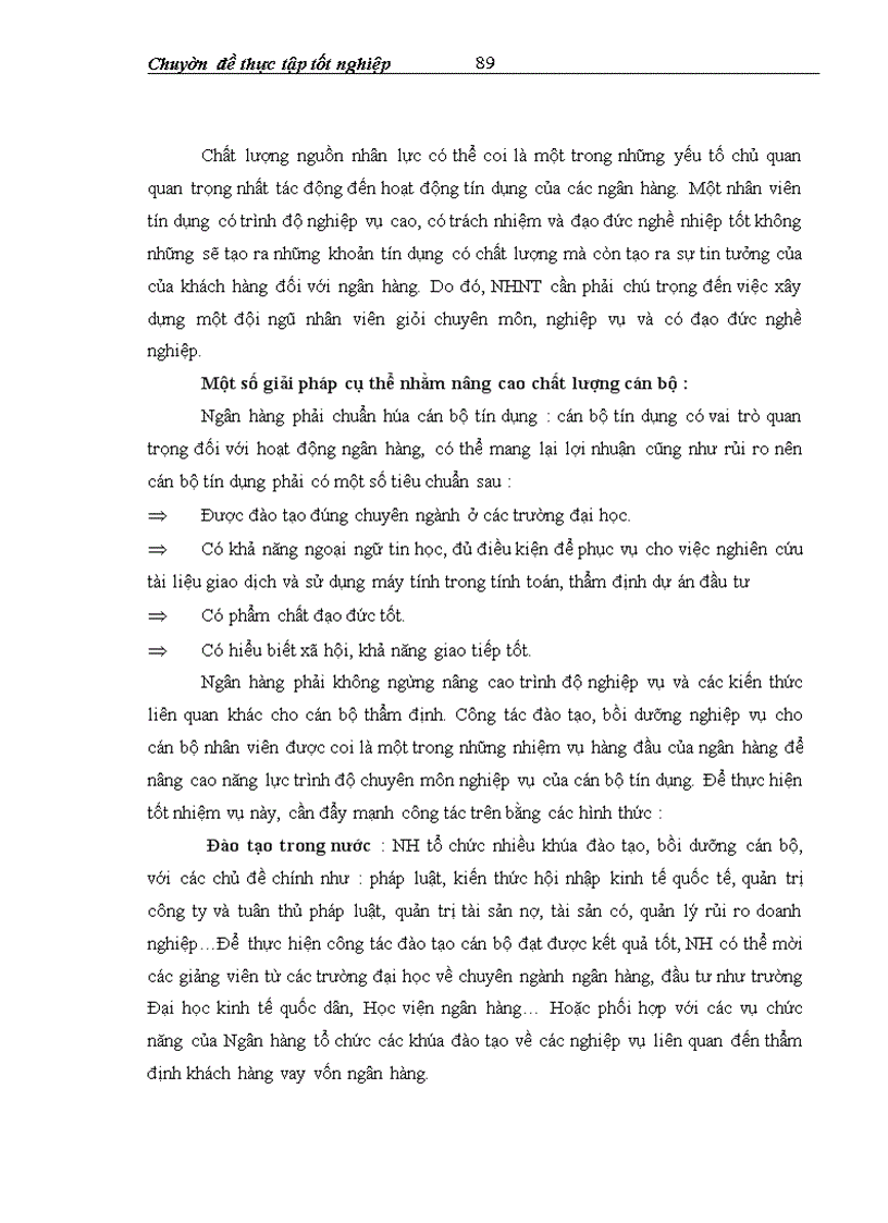 image for page Thực trạng công tác thẩm định khả năng trả nợ của khách hàng vay vốn trung và dài hạn tại sở giao dịch ngân hàng ngoại thương việt nam