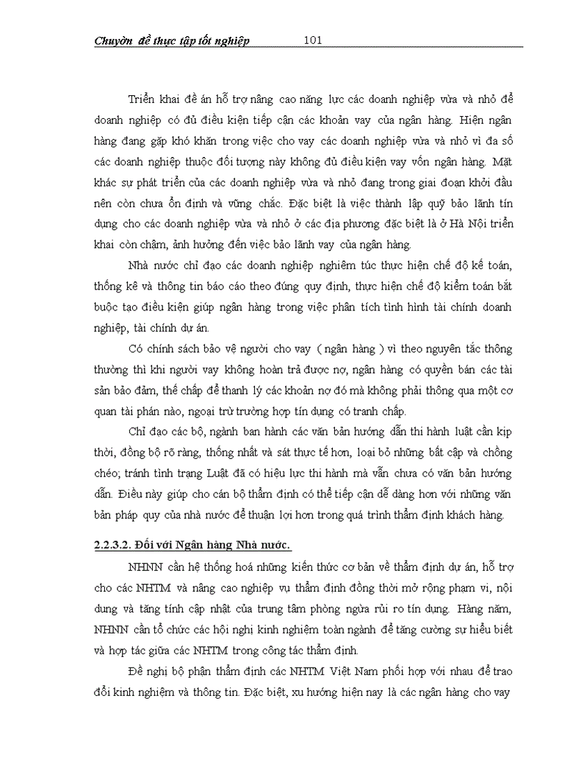 image for page Thực trạng công tác thẩm định khả năng trả nợ của khách hàng vay vốn trung và dài hạn tại sở giao dịch ngân hàng ngoại thương việt nam