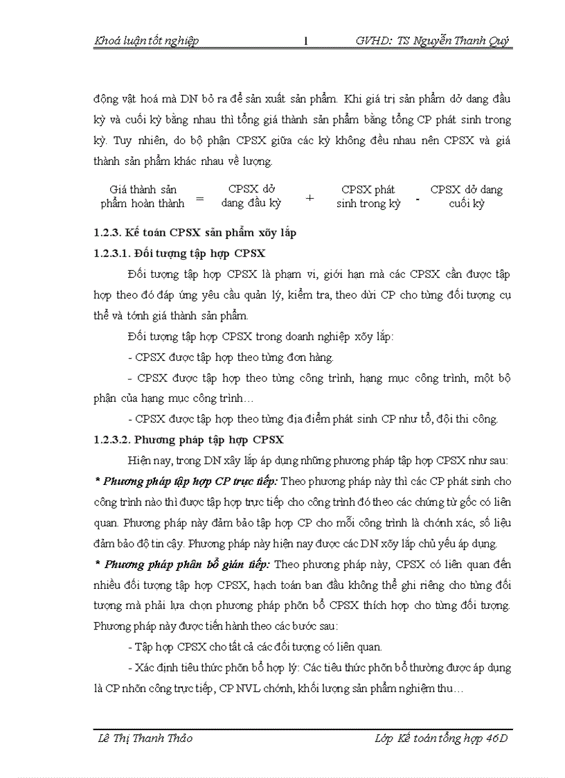 image for page Hoàn thiện kế toán chi phí sản xuất và tính giá thành sản phẩm xây lắp tại Công ty cổ phần xây dựng và phát triển kinh doanh