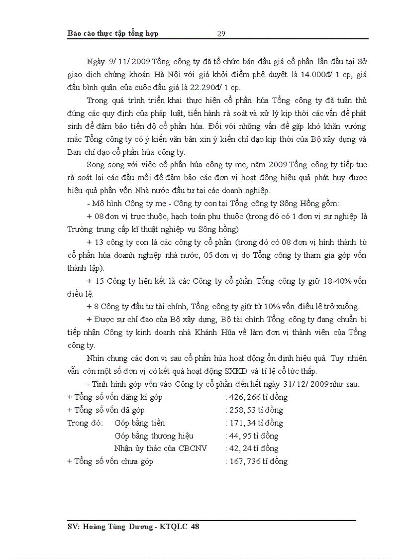 image for page Báo cáo thực tập tổng hợp của Tổng công ty Sông Hồng