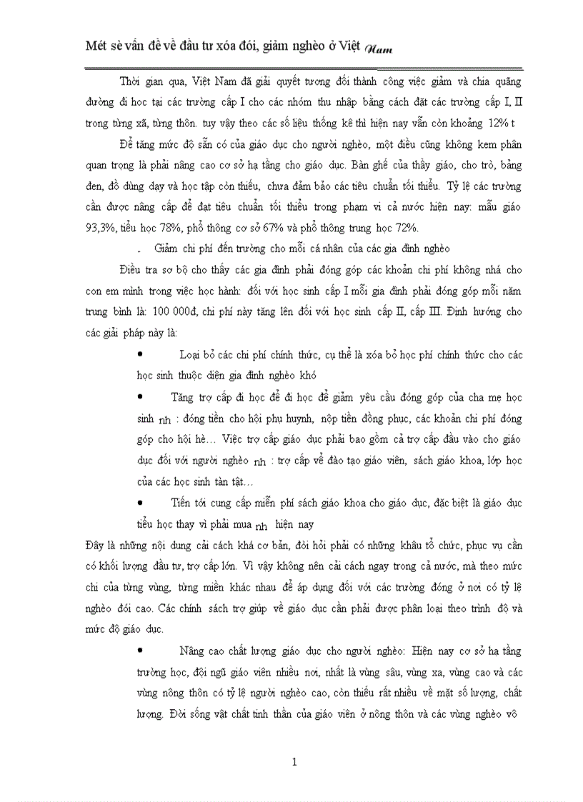 image for page Một số vấn đề về đầu tư xóa đói giảm nghèo ở Việt Nam