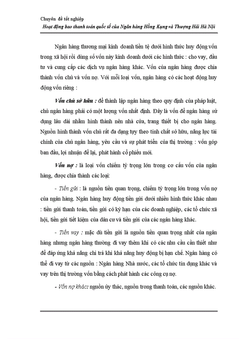 image for page Hoạt động bao thanh toán quốc tế tại Ngân hàng Hồng Kông và Thượng Hải Hà Nội