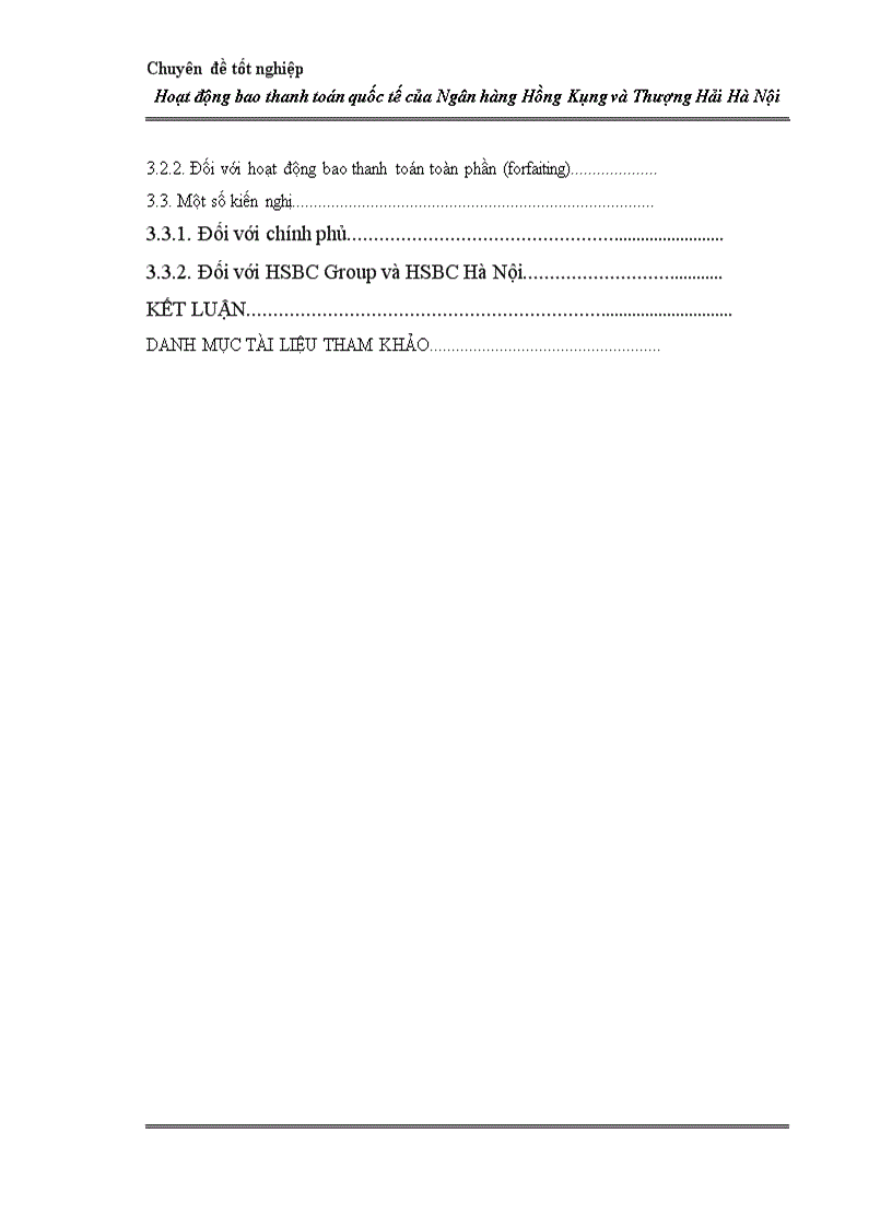 image for page Hoạt động bao thanh toán quốc tế tại Ngân hàng Hồng Kông và Thượng Hải Hà Nội