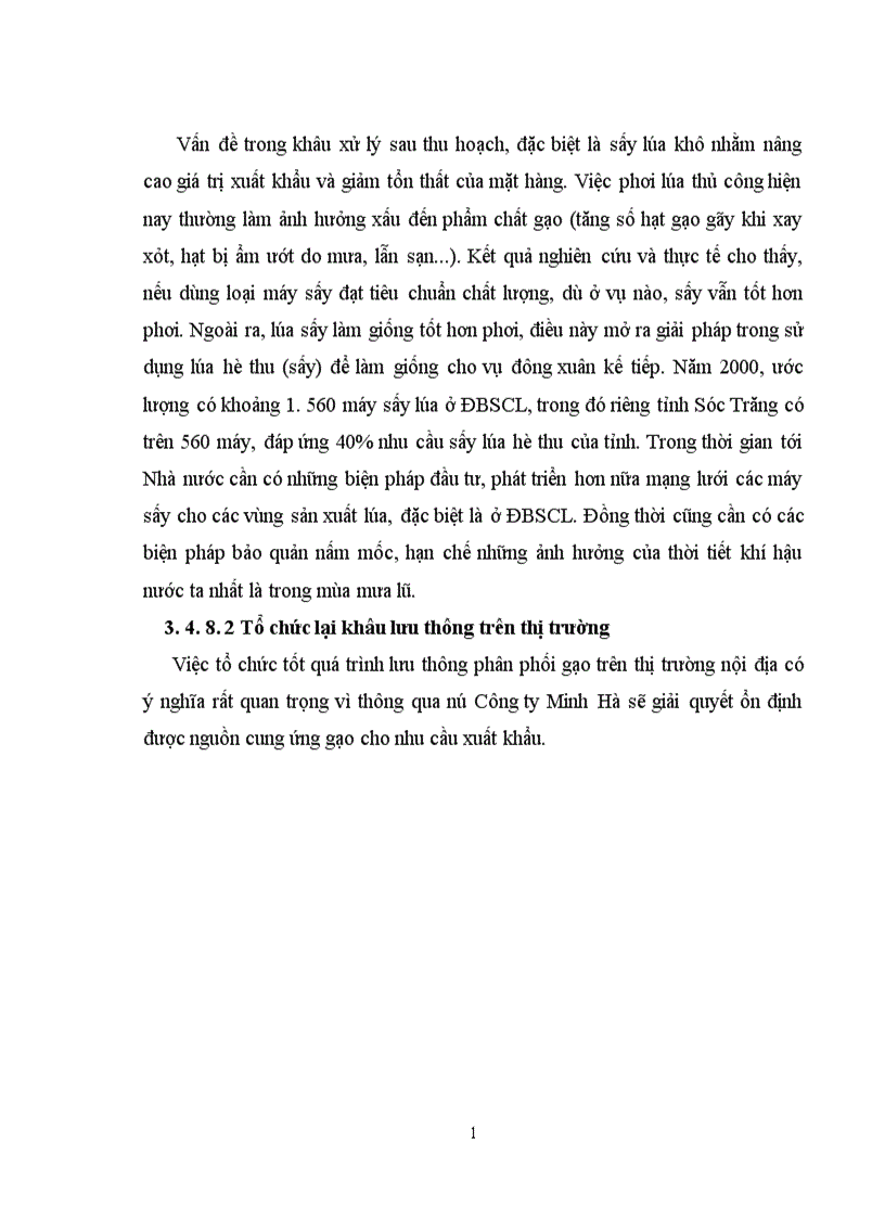 image for page Nâng cao hiệu quả xuất mặt hàng gạo tại Công ty Minh Hà