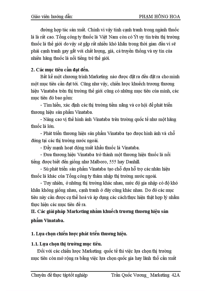 image for page Marketing với việc quảng bá thương hiệu Vinataba trên thị trường thế giới