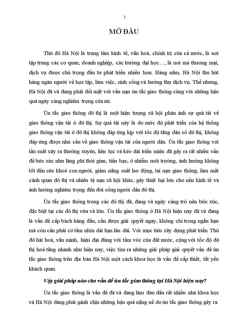 image for page Giải pháp giảm ùn tắc giao thông đô thị trên địa bàn Thành phố Hà Nội 1